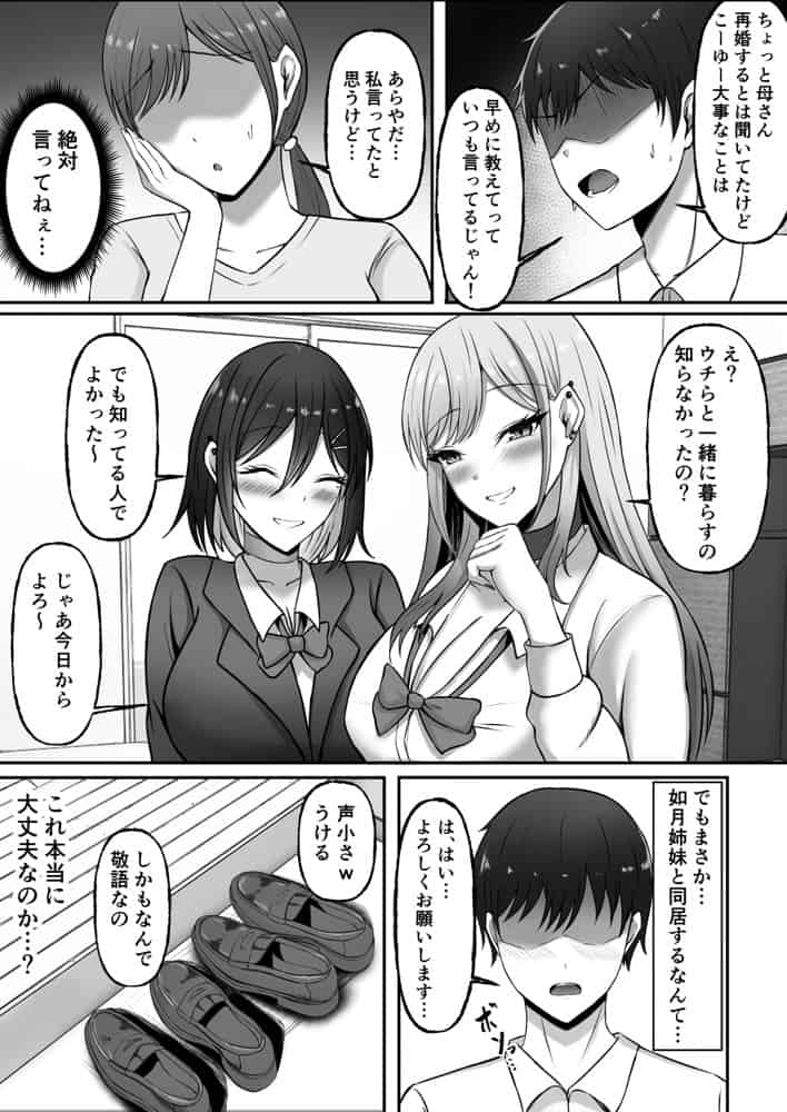 ギャル姉妹の性処理担当に今日からなりました