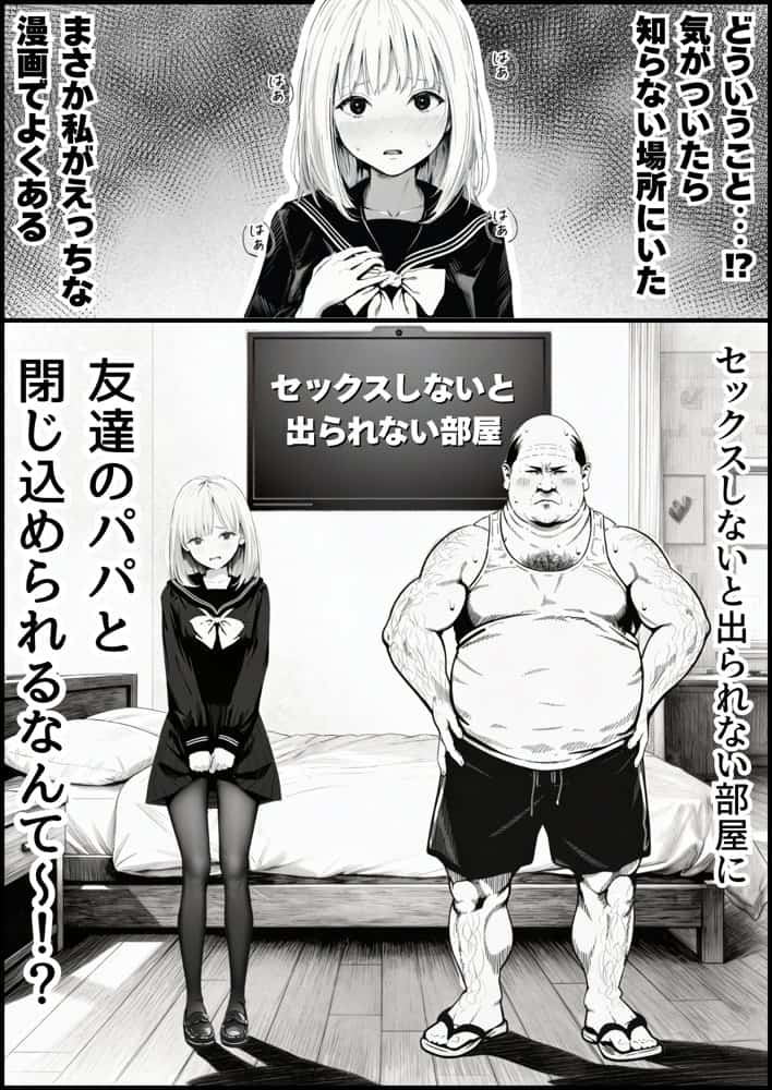 セックスしないと出られない部屋に親友のパパと閉じ込められたんですけど〜！？