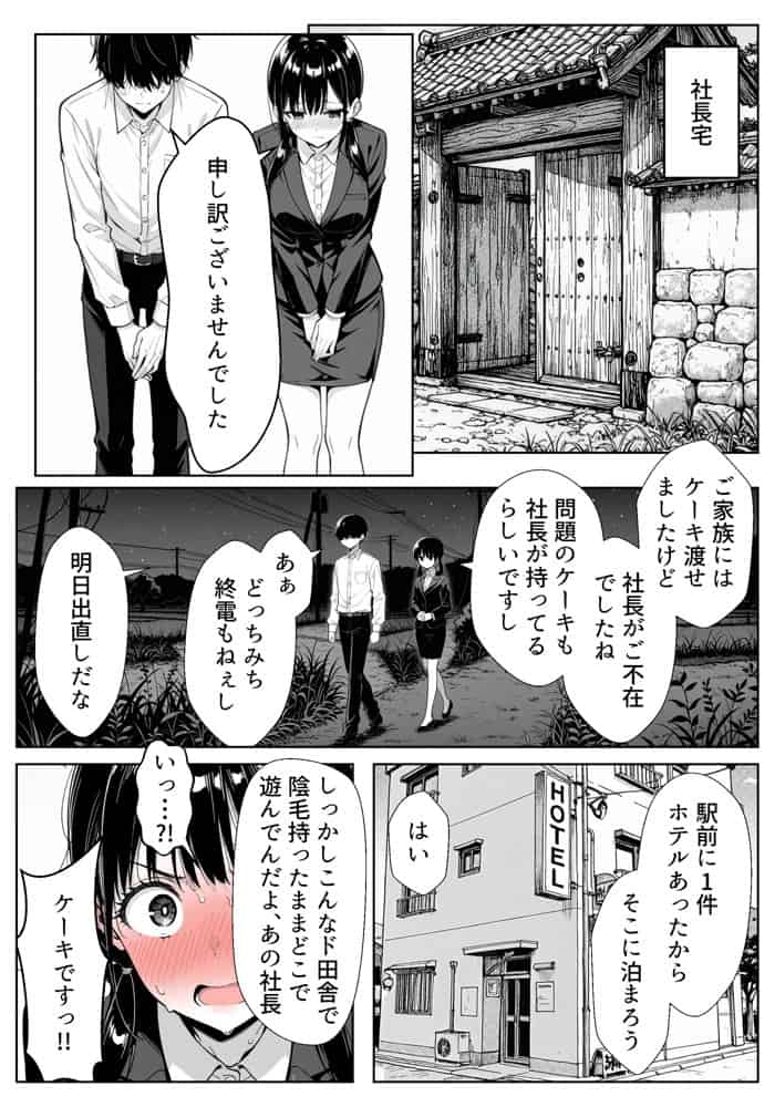 甘い過ちの代償 ケーキ陰毛混入で謝罪ホテル泊 むらむら先輩に要求されNTRされる彼氏持ち後輩パティシエ