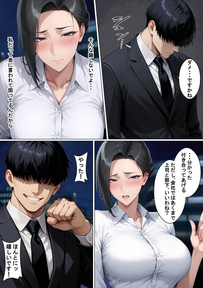 あべこべ調教  ドSなバリキャリ女上司（32）の秘密を暴いたら負けたがりのマゾメスだったので立場逆転しちゃった件