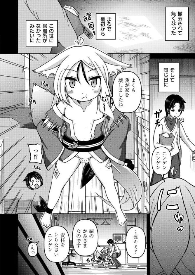 ぺたん娘キツネの逆恩返し