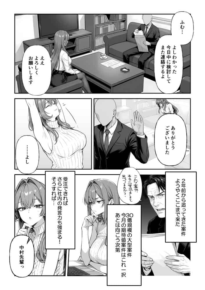 営業成績最下位のOLが全社員の性処理係になる会社