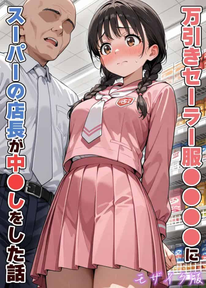 万引きセーラー服●●●●にスーパーの店長が中●しをした話 モザイク版