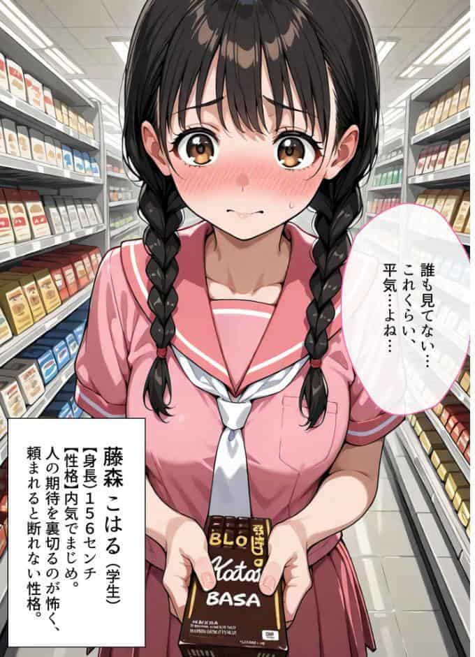 万引きセーラー服●●●●にスーパーの店長が中●しをした話 モザイク版