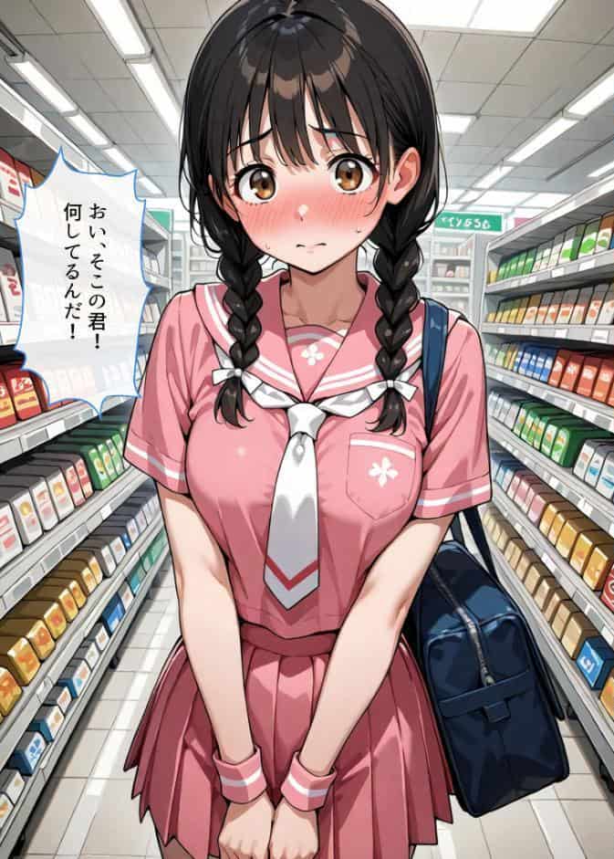 万引きセーラー服●●●●にスーパーの店長が中●しをした話 モザイク版