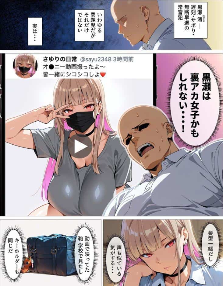 教え子ギャルの裏アカを見つけた話〜竿役契約から始まるガチ恋堕ちSEX〜（1）