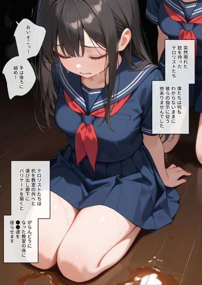 学園を占拠したテロリストがド変態だったら モザイク版