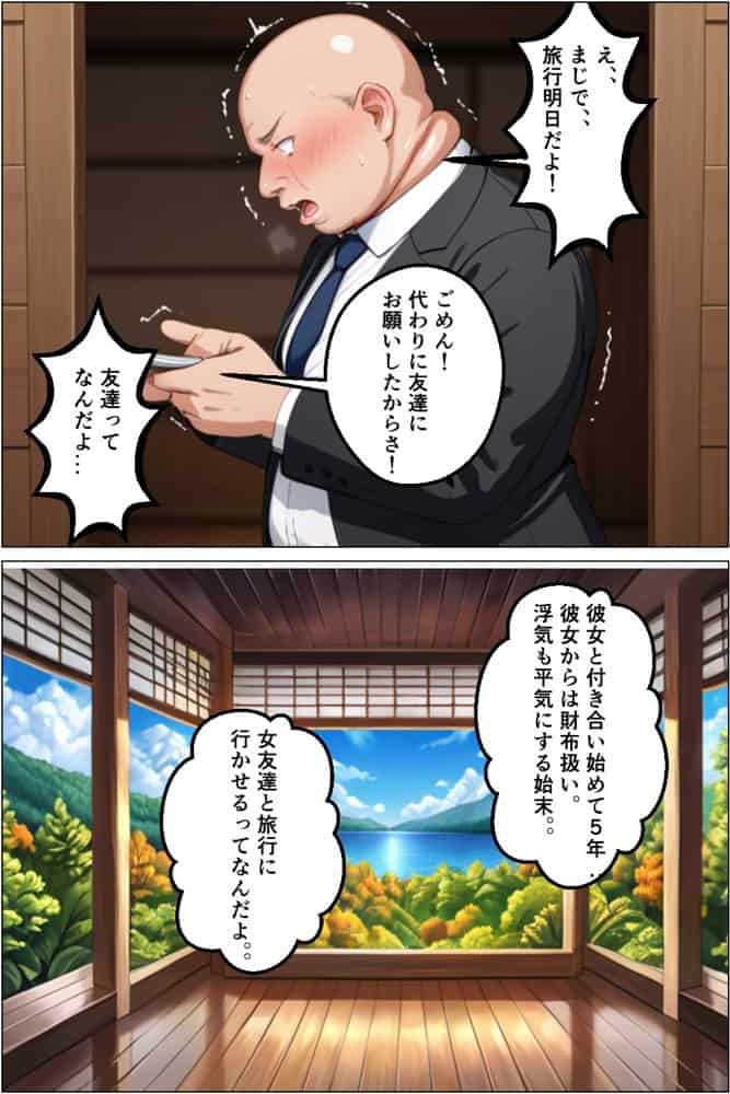温泉旅行で彼女の友達の爆乳娘が初めて絶頂に堕ちる話。