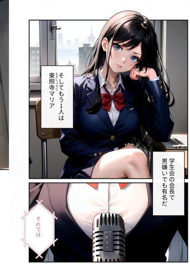 陰キャの僕、透視の力を手に入れる。第十四話 〜男嫌いな会長サマの無様な全校集会〜 モザイク版