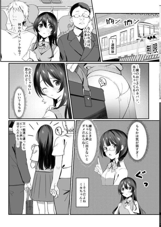 気弱な巨乳●●を電車で囲んで×××する モザイク版