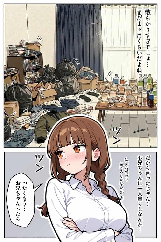 巨乳なツンデレ妹はほっとけない〜兄の家侵入編〜