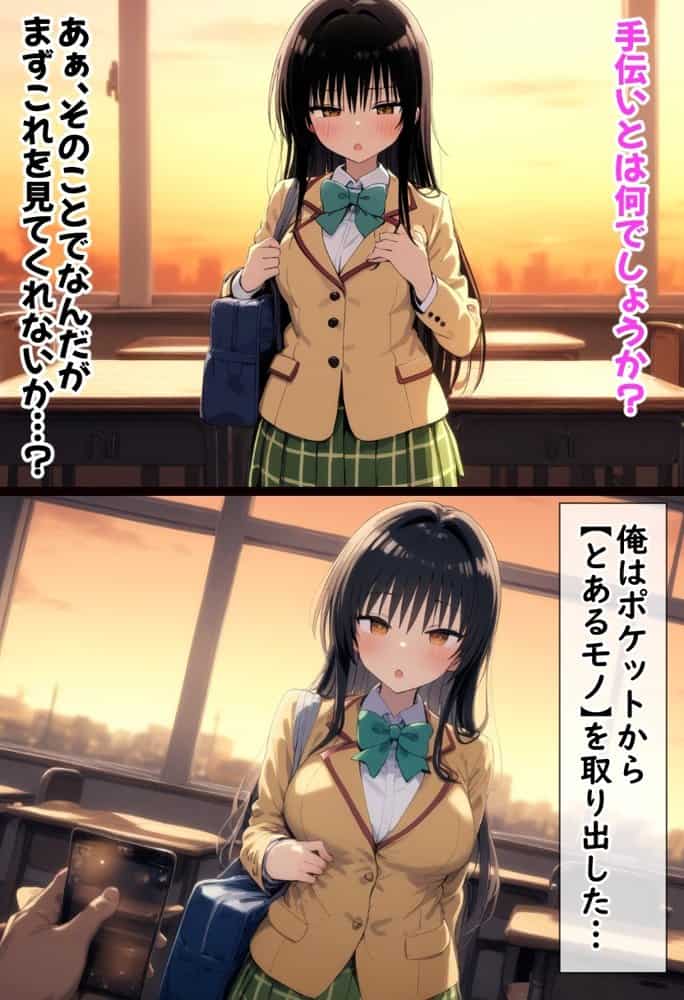 黒髪風紀委員を催●スマホで【俺のモノ】にして孕ませる