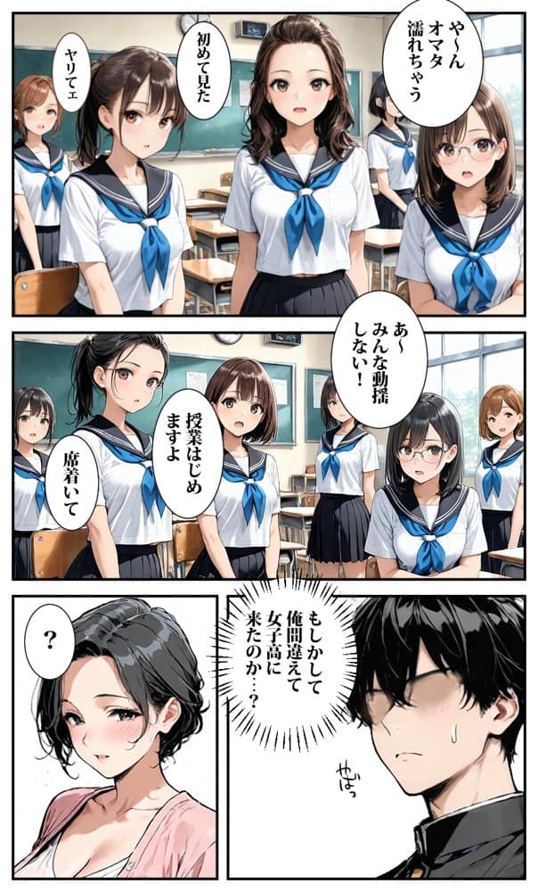 転校した学校は貞操逆転の学校だった