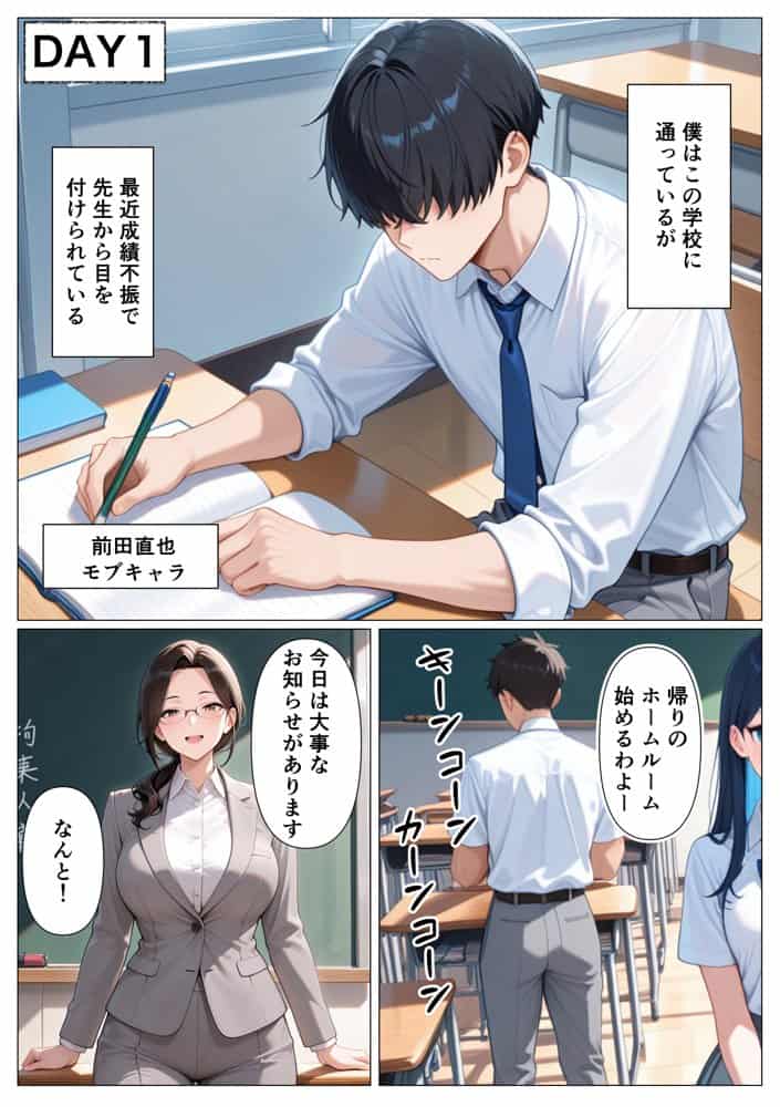 5日後に搾精係に任命されたデカ尻クールギャルとイチャラブセックスする話