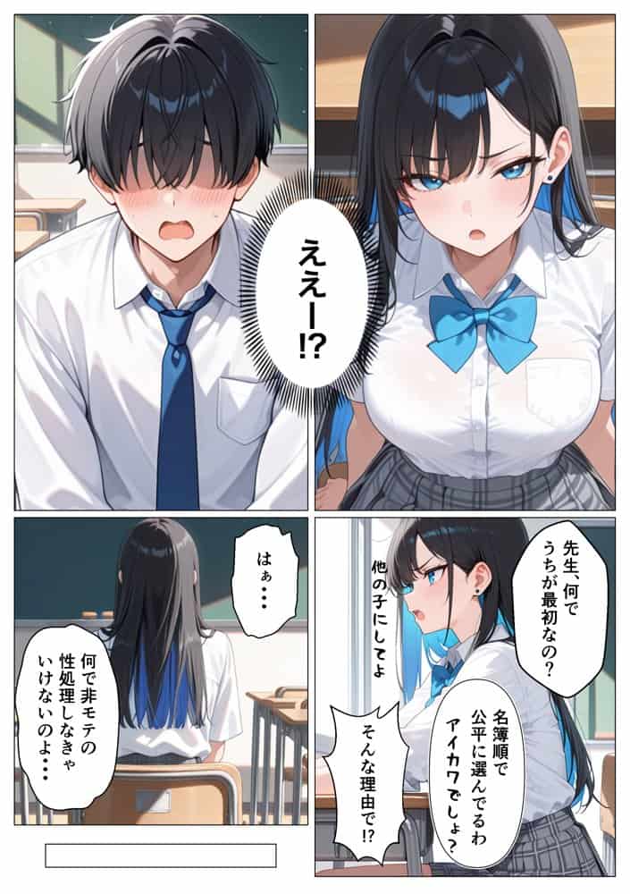 5日後に搾精係に任命されたデカ尻クールギャルとイチャラブセックスする話