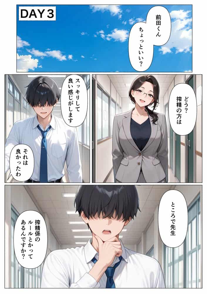 5日後に搾精係に任命されたデカ尻クールギャルとイチャラブセックスする話