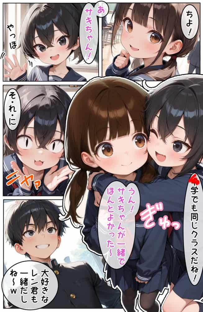 新1年生 〜入学したてのチュー学生がホームレス達にまわされてママ1年生になる話〜