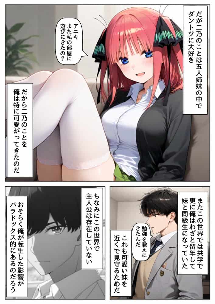 俺は大好きな中●二乃のお兄ちゃんになる《セリフ有りCG版》〜《お兄ちゃんに転生》〜