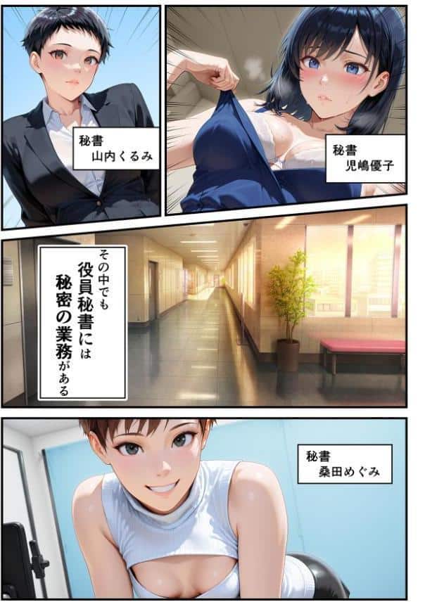 淫乱秘書室 淫靡な役員秘書の秘めた仕事3 ショートカット新人秘書・桑田めぐみ