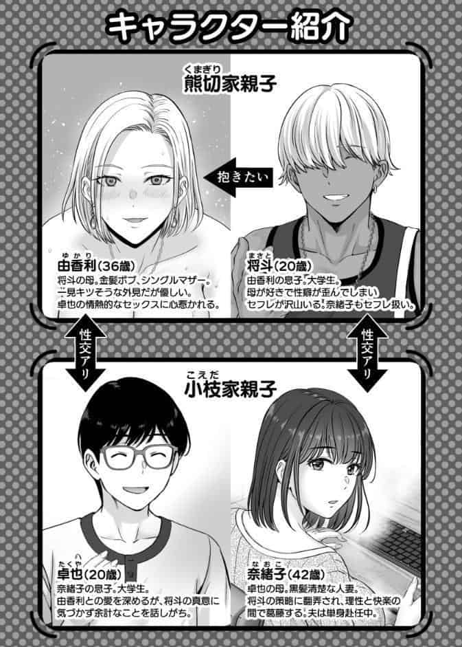 母スワッピング 7巻 『母交換』で【覗きあいエッチ】する話