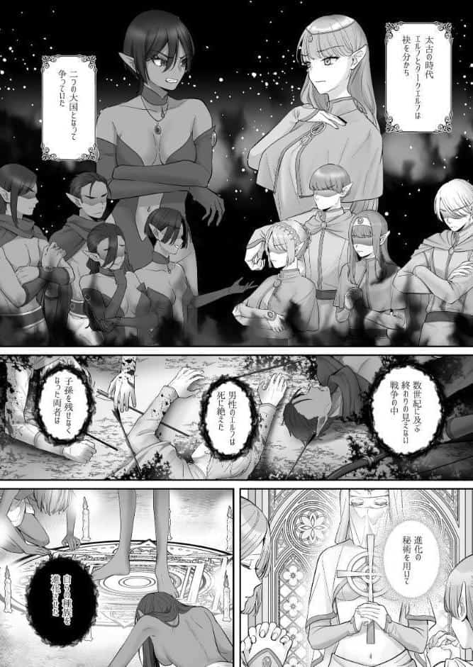 エルフ陥落 〜エルフにえっちな淫紋を付けてレズ堕ちさせる〜 【上巻】