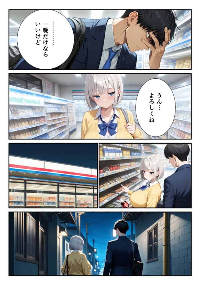 コンビニで拾った爆乳家出ギャルに罰ゲームで搾精された話