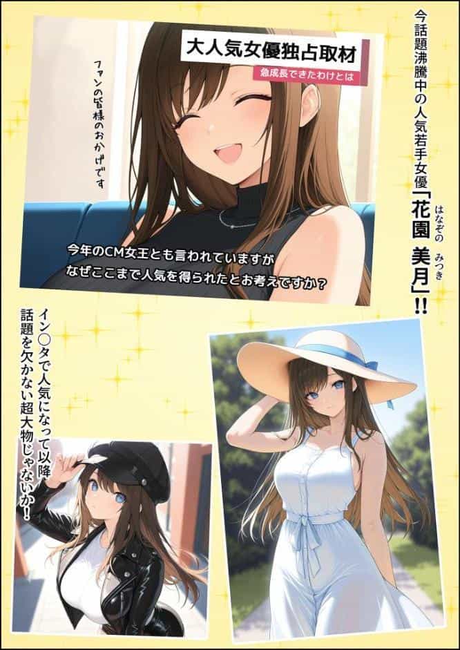一獲千女 〜女が当たる宝くじで一等を当てた男〜 人気若手女優編【合冊版】 モザイク版
