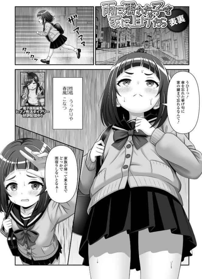 雨に濡れた子を家に上げたら