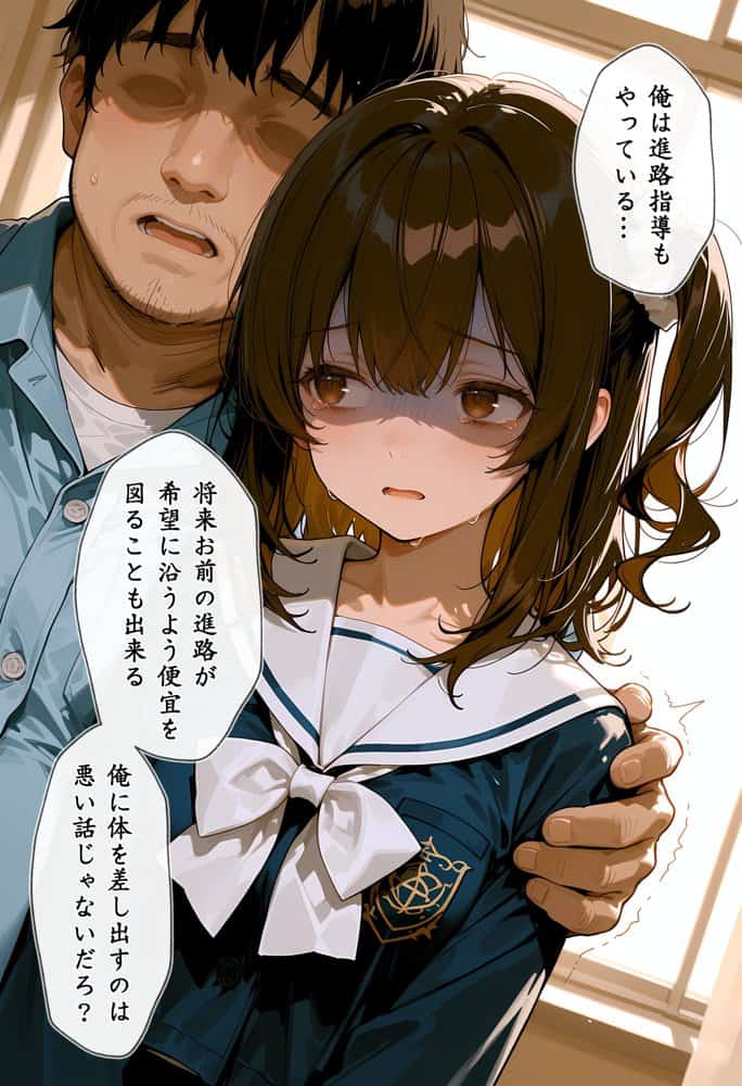 秘密の放課後 誰も居ない教室で自慰行為に耽っていた少女と冴えない教師のお話
