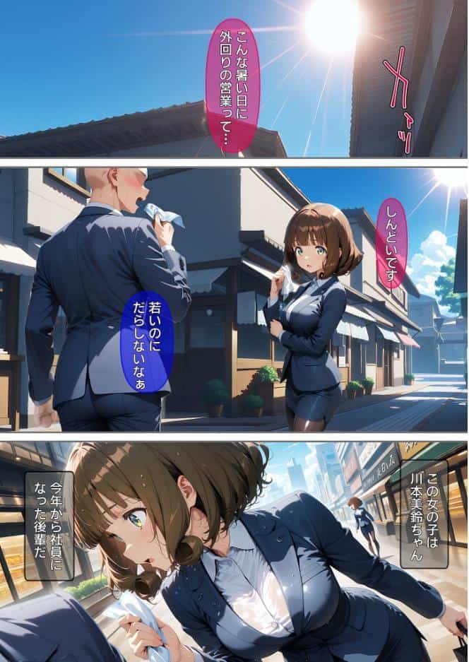 熱中症で倒れた後輩ちゃんを●●●する話 モザイク版