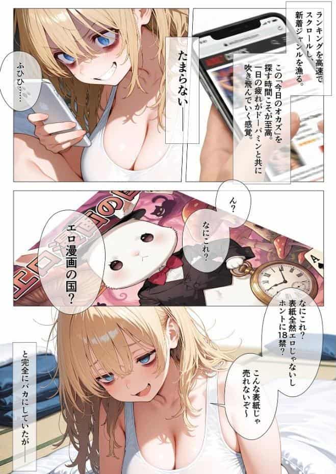 エロ漫画の国のアリス -29歳限界女子が漫画の世界を堪能する- モザイク版