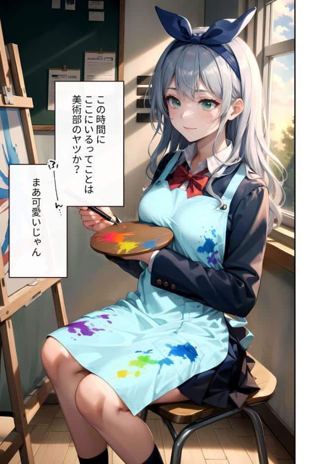 陰キャの僕、透視の力を手に入れる。第十七話 〜小動物系美術部員の白濁に塗れるキャンバス〜 モザイク版