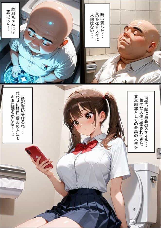 一方的な人生交換〜陰キャブサメンから クラス一の美●●に人生乗り換え〜 モザイク版