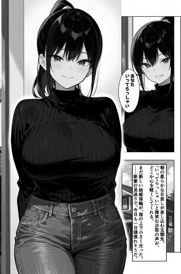 俺の嫁が同僚のデカチンポに寝取られていた件【棒消し修正版】