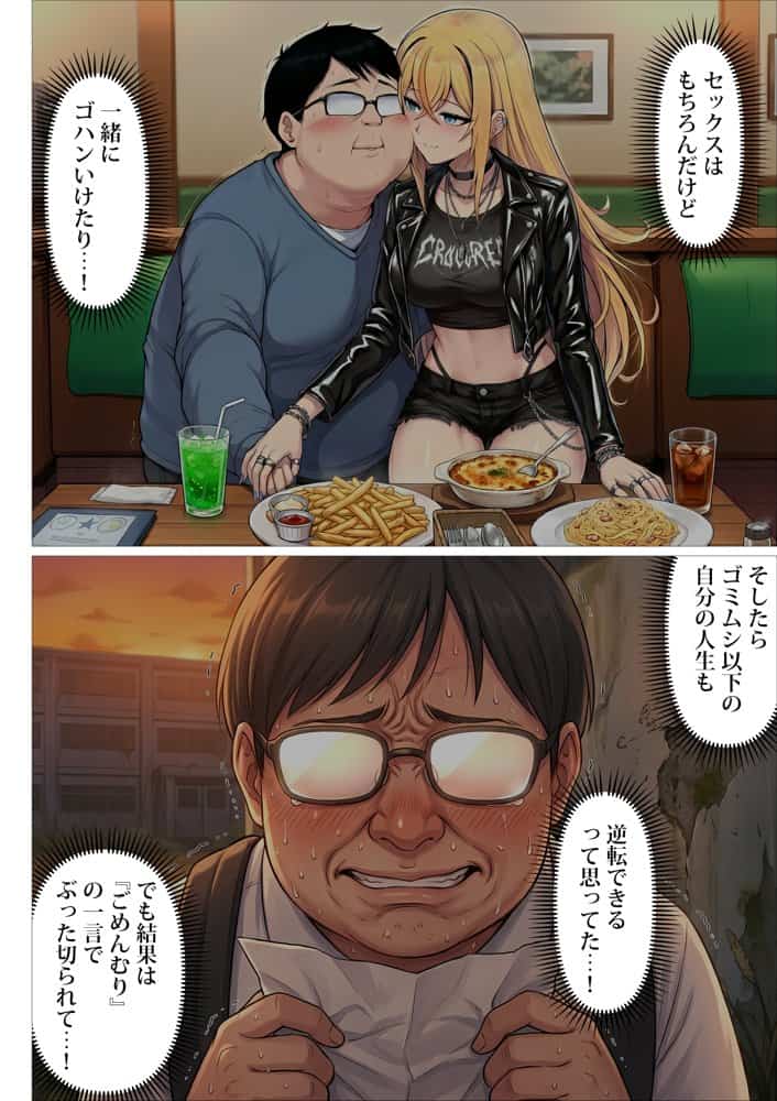 憧れだったハイスペギャルJKにタイムリープ憑依した弱男おじさん、昔の自分のオナホメス奴●になってあげた